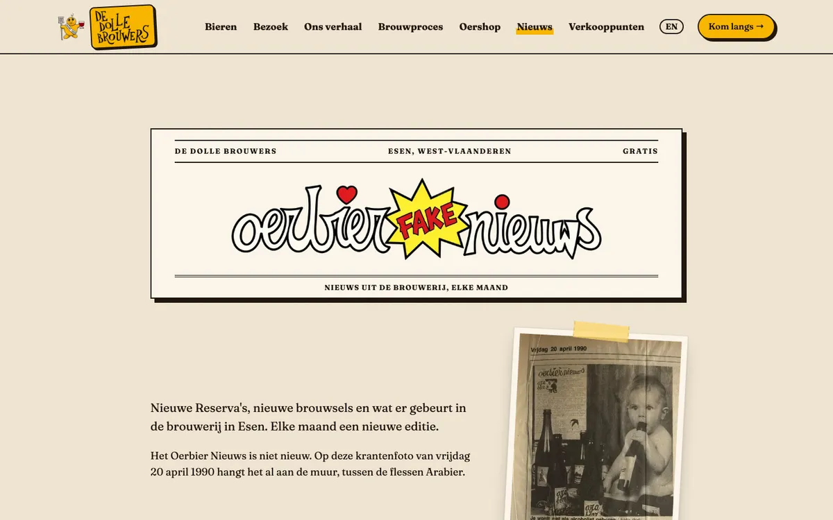 Oerbier Fake Nieuws